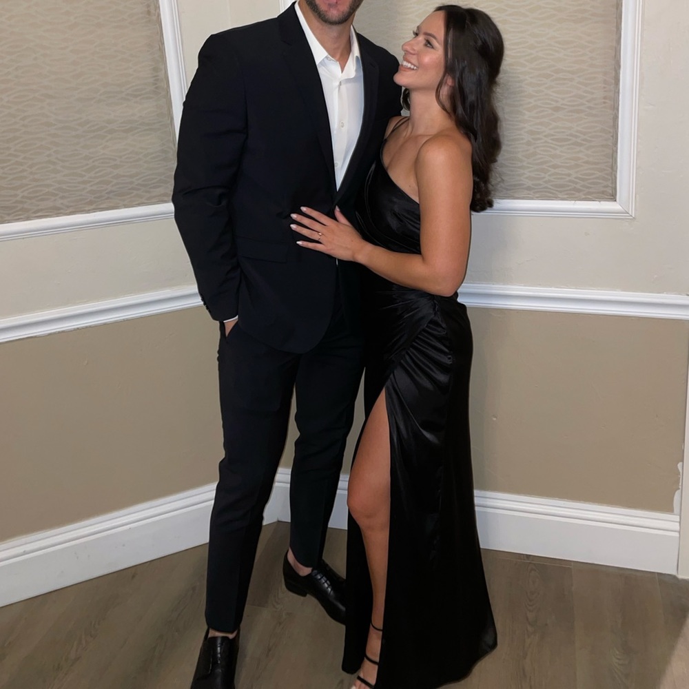 Black formal maxi dress
